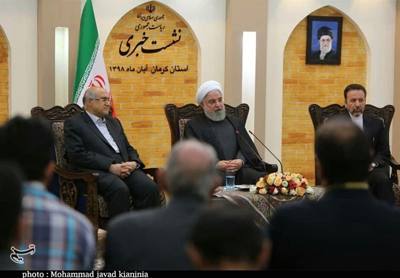 نشست خبری رئیس جمهور در کرمان به روایت تصویر