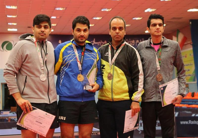 قهرمانی حمیدرضا طاهرخانی در دور دوم مسابقات تنیس روی میز تور ایرانی