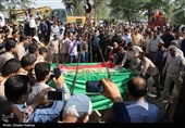 مازندران| پیکر شهید مدافع امنیت نکایی در زادگاهش آرام گرفت