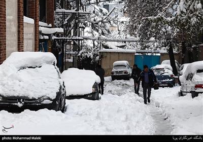 بارش برف در تهران