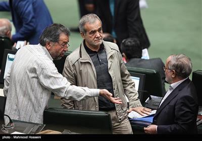مسعود پزشکیان در اولین جلسه علنی مجلس شورای اسلامی بعد از سهمیه بندی بنزین