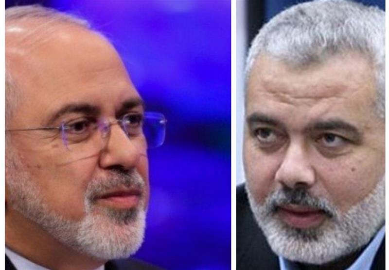 Zarif Renews Iran’s Support for Palestine in Talks with Haniyeh