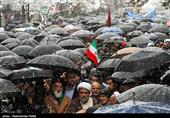 قیام مردم دیار الوند علیه اغتشاشگران در روز برفی همدان + فیلم