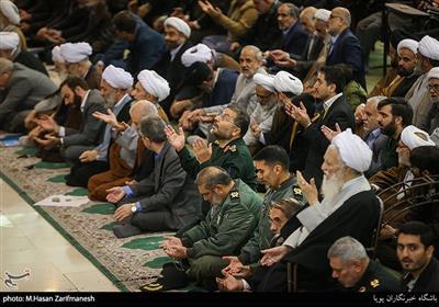 سردار غلامرضا سلیمانی رئیس سازمان بسیج مستضعفین در نماز جمعه تهران