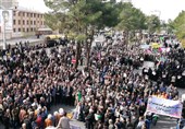 راهپیمایی باشکوه مردم مازندران علیه اغتشاشگران / علوی تبارها در دفاع از ولایت حماسه آفریدند + فیلم