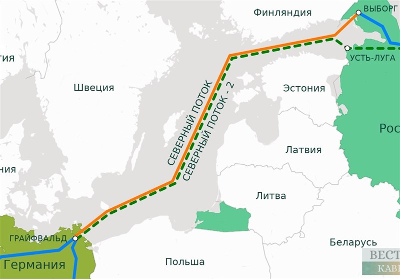 قصد آمریکا برای بلوکه کردن پروژه انتقال گاز &quot;جریان شمالی 2&quot;