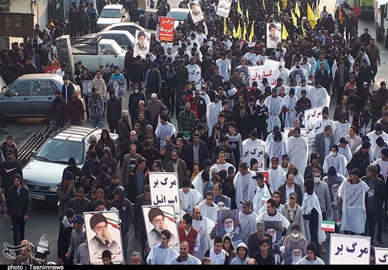 تهران| حضور پرشور مردم انقلابی و غیرتمند چهاردانگه در راهپیمایی اعلام انزجار از هنجارشکنان + فیلم