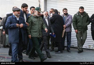 حضور سرلشکر حسین سلامی فرمانده کل سپاه در راهپیمایی حمایت از اقتدار و امنیت - تهران