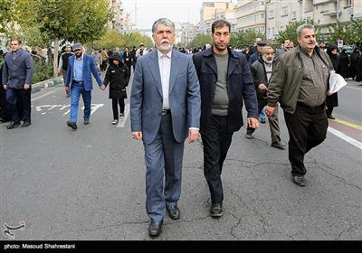 سیدعباس صالحی وزیر فرهنگ و ارشاد اسلامی در راهپیمایی حمایت از اقتدار و امنیت در تهران