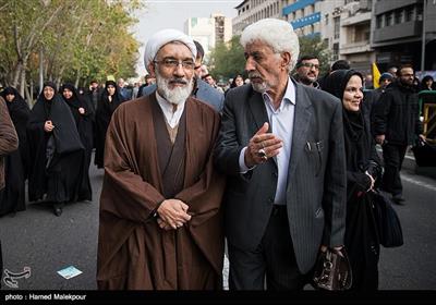 حجت‌الاسلام مصطفی پورمحمدی در راهپیمایی حمایت از اقتدار و امنیت در تهران