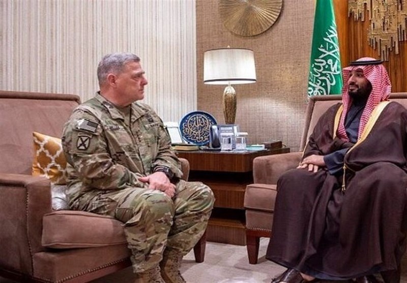 دیدار رئیس ستاد مشترک ارتش آمریکا با ولیعهد سعودی