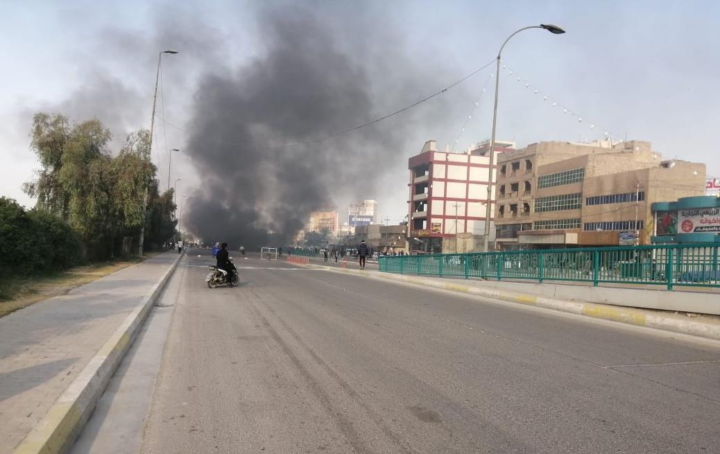عراق|فرماندهی پلیس کربلا: عناصر نفوذی موکب‌های حسینی را به آتش کشیدند +عکس