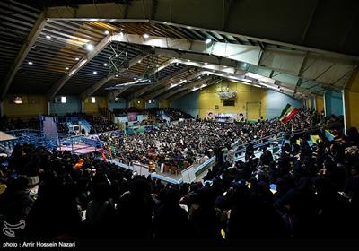 اجتماع 10 هزاری نفر بسیجیان در سالن شهید بابایی قزوین