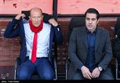 افشین پیروانی سرپرست و گابریل کالدرون سرمربی تیم فوتبال پرسپولیس