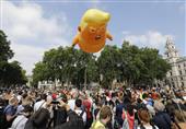 &apos;Trump Baby&apos; Blimp Flies at US President&apos;s &apos;Homecoming&apos; Event (+Video)