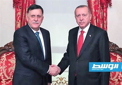 دیدار دوجانبه اردوغان و السراج؛ ترکیه بر افزایش حمایت از دولت وفاق لیبی تأکید کرد 