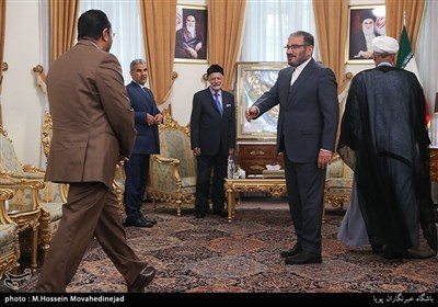 دیدار وزیر امور خارجه عمان با علی شمخانی دبیر شورای عالی امنیت ملی جمهوری اسلامی ایران