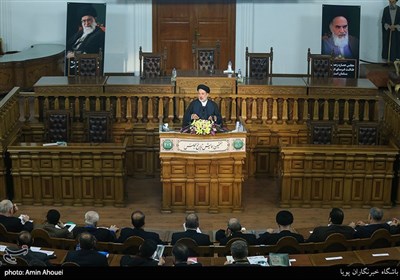 سخنرانی سیدعلی عماد رئیس کتابخانه و مرکز اسناد مجلس شورای اسلامی