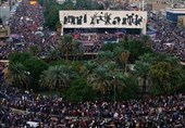 المصلون فی ساحة التحریر فی بغداد یعلنون رفضهم للتطبیع والاحتلال