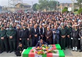 یکر پاک شهیدان سپیدرو و کاظمی در شادگان تشییع شد