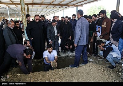 تشییع پیکر دو شهید امنیت و امر به معروف در شادگان - خوزستان