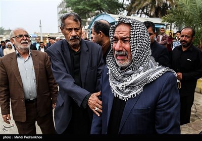 تشییع پیکر دو شهید امنیت و امر به معروف در شادگان-خوزستان