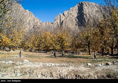 طبیعت پاییزی روستای حصار -فارس