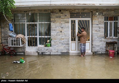 آبگرفتگی معابر در آبادان