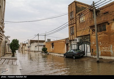 آبگرفتگی معابر در آبادان