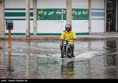 آبگرفتگی معابر در آبادان