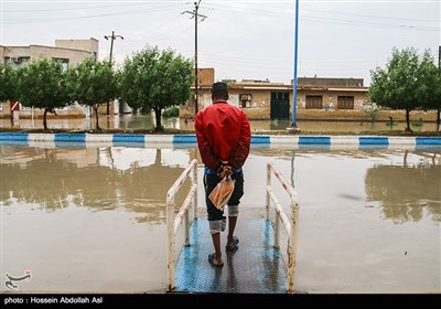 آبگرفتگی معابر در آبادان