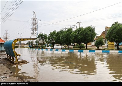 آبگرفتگی معابر در آبادان