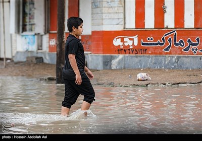 آبگرفتگی معابر در آبادان