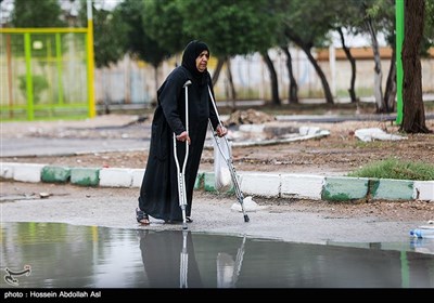 آبگرفتگی معابر در آبادان