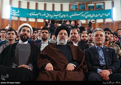 حضور حجت‌الاسلام سیدابراهیم رئیسی رئیس قوه قضاییه در دانشگاه تهران به مناسبت روز دانشجو