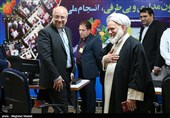 حضور محمدباقر قالیباف و حجت‌الاسلام غلامرضا مصباحی‌مقدم در وزارت کشور برای ثبت‌نام در یازدهمین دوره انتخابات مجلس شورای اسلامی