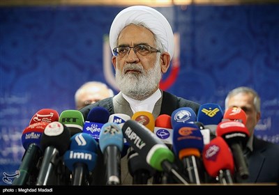 کنفرانس خبری حجت الاسلام محمدجعفر منتظری دادستان کل کشور در ستاد انتخابات