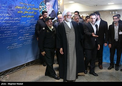 بازدید حجت الاسلام محمدجعفر منتظری دادستان کل کشور از ستاد انتخابات