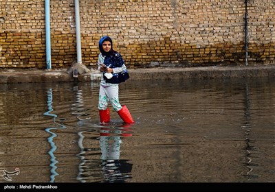 طغیان فاضلاب در خیابان های شهر کوت عبدالله - خوزستان