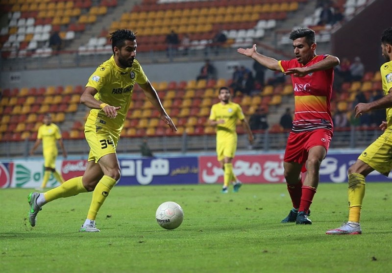 لیگ برتر فوتبال| فولاد با شکست پارس جنوبی به رتبه چهارم جدول برگشت