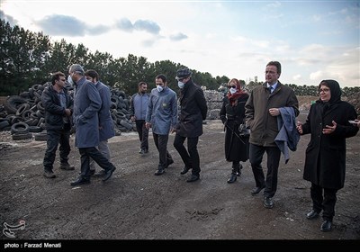 بازدید اشتفان شُلتس سفیر اتریش در ایران از مرکز بازیافت زباله کرمانشاه