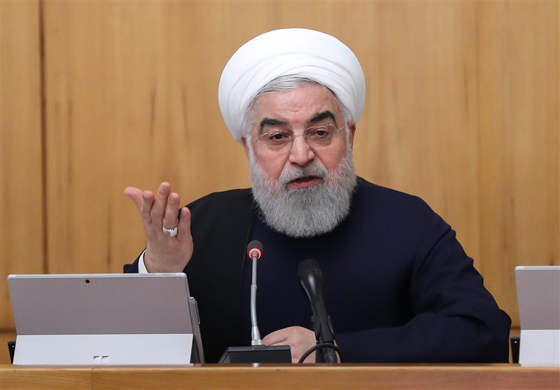 روحانی: الحکومة مصممة على احباط المؤامرة من خلال المفاوضات وزیادة الإنتاج المحلی