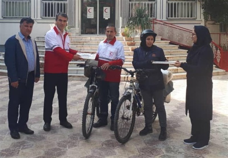 دوچرخه سواران مازندرانی با شعار صلح و دوستی به بوشهر رسیدند