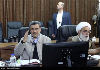 محمود احمدی نژاد در جلسه مجمع تشخیص مصلحت نظام