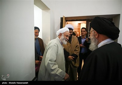 حجت‌الاسلام محسن قرائتی رئیس ستاد اقامه نماز در بیست و هشتمین اجلاس سراسری نماز در استان گلستان
