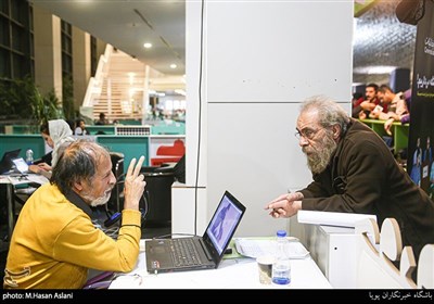 مسعود فراستی و محمد تقی فهمیم منتقد در جشنواره سینما حقیقت