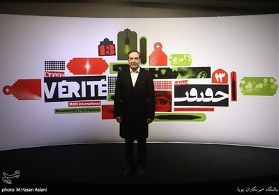 حسین انتظامی رئیس سازمان سینمایی در جشنواره سینما حقیقت