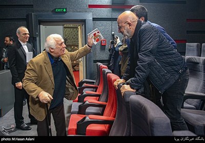 خسرو سینایی در آیین نکوداشت استاد احمد ضابطی جهرمی و منوچهر طیاب در جشنواره سینما حقیقت