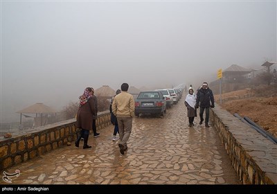 پارک کوهستانی دراک شیراز در مه