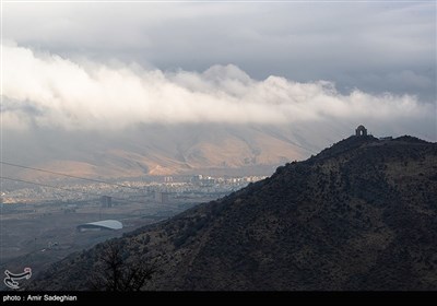 پارک کوهستانی دراک شیراز در مه
